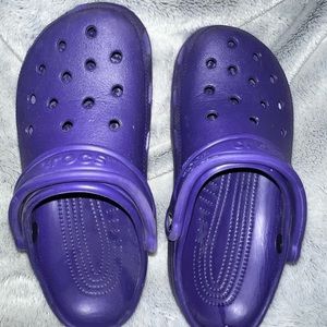 Purple crocs